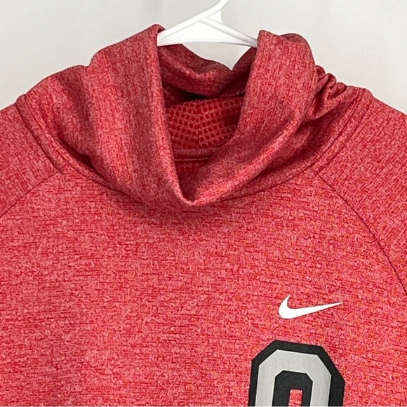 Nike Ohio State University Buckeyes Cowl Neck Long Sleeve Pullover Size Large - Picture 6 of 8